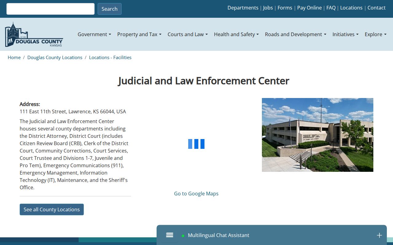 Douglas County court docket Judicial and Law Enforcement Center