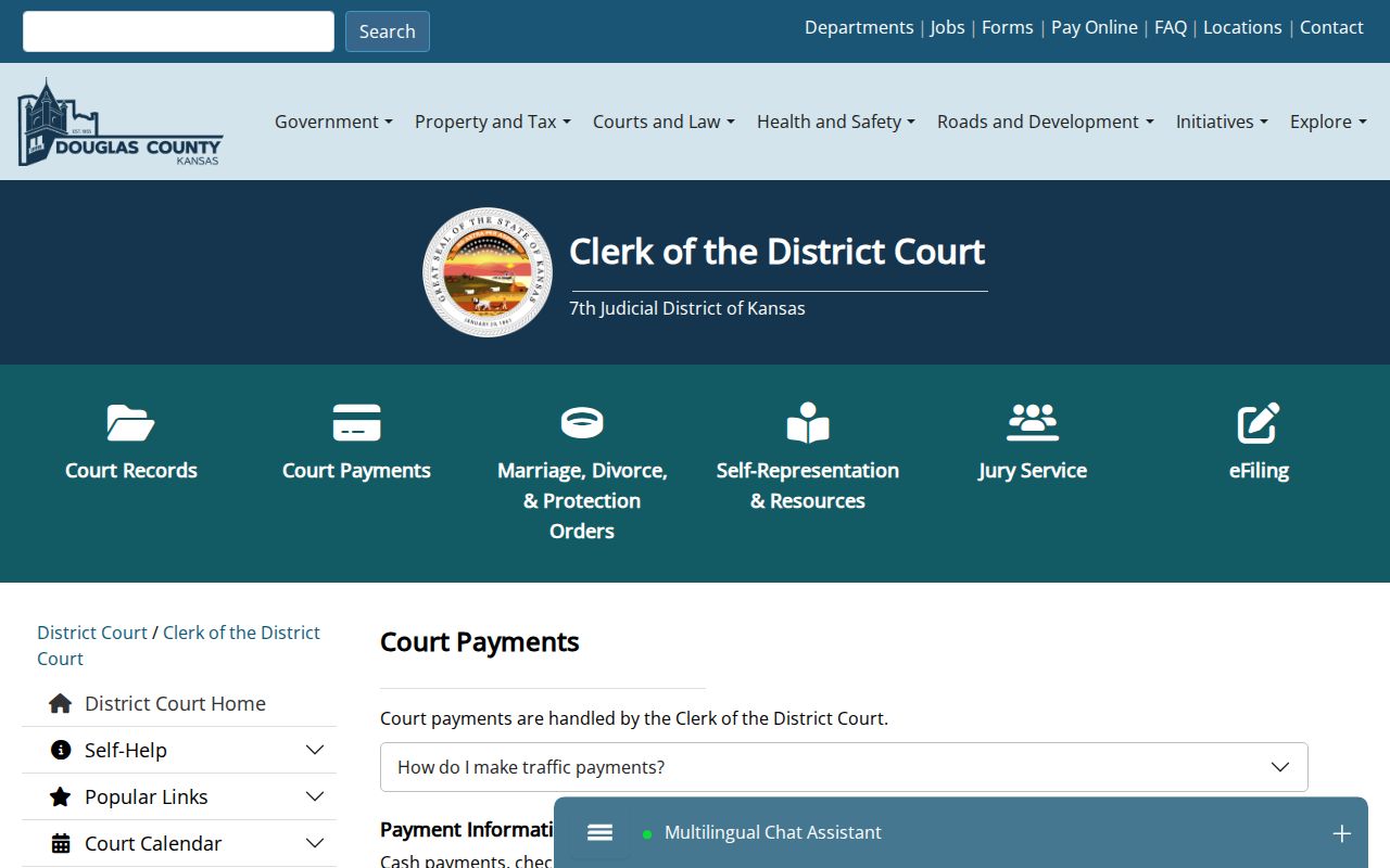 Douglas County traffic ticket payment routes