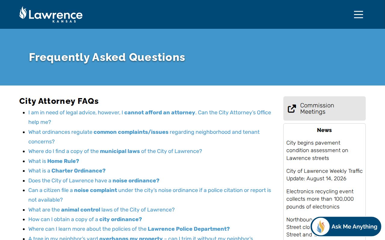 Lawrence court docket missed date FAQ