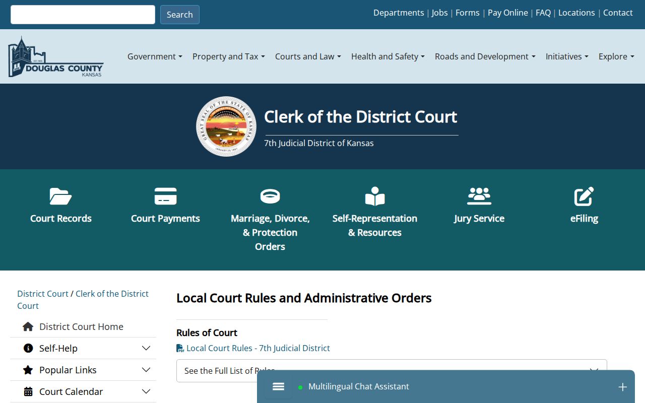 Lecompton court docket Douglas District Court rules fallback